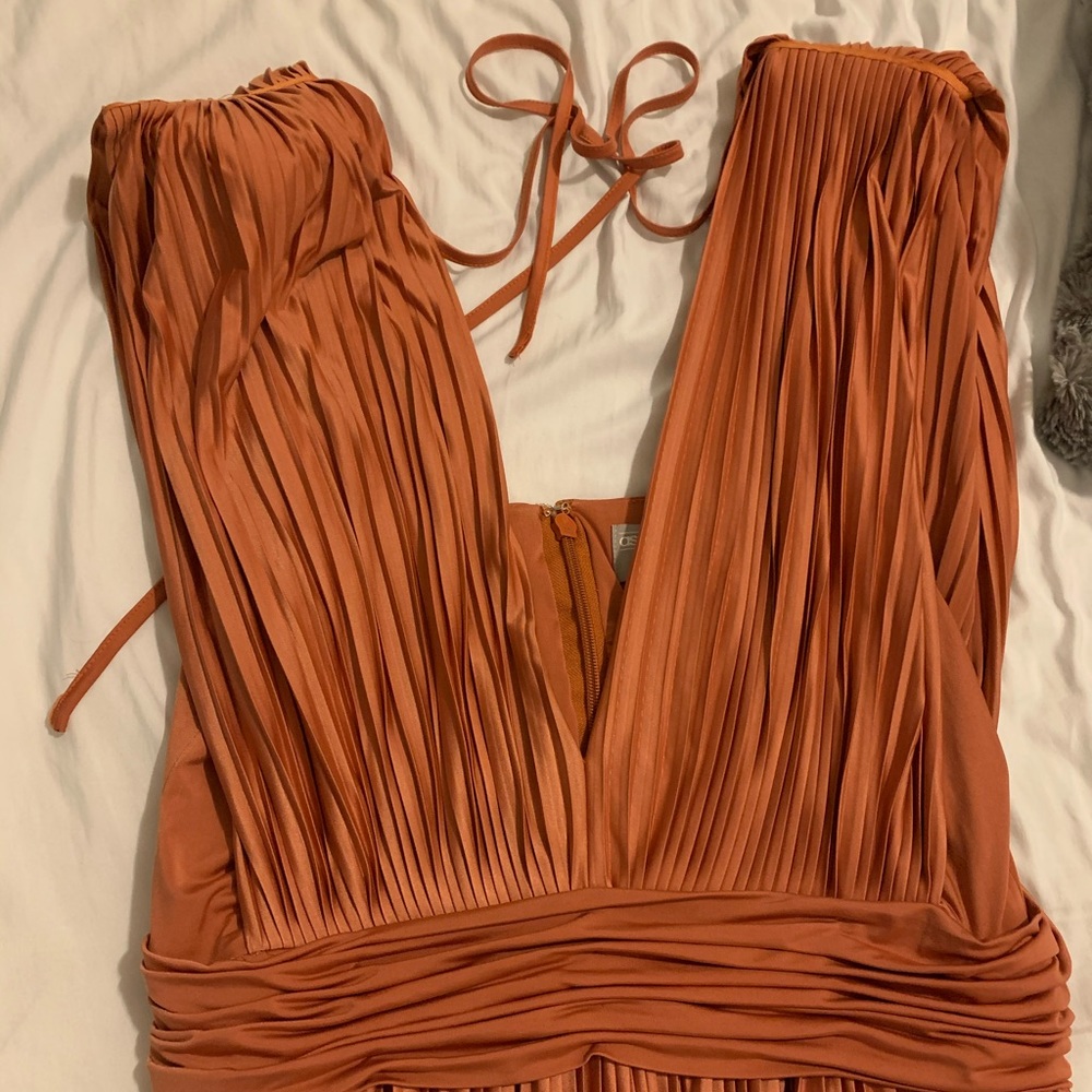 ASOS dress. Midi Length. Shoulder pads. Like new